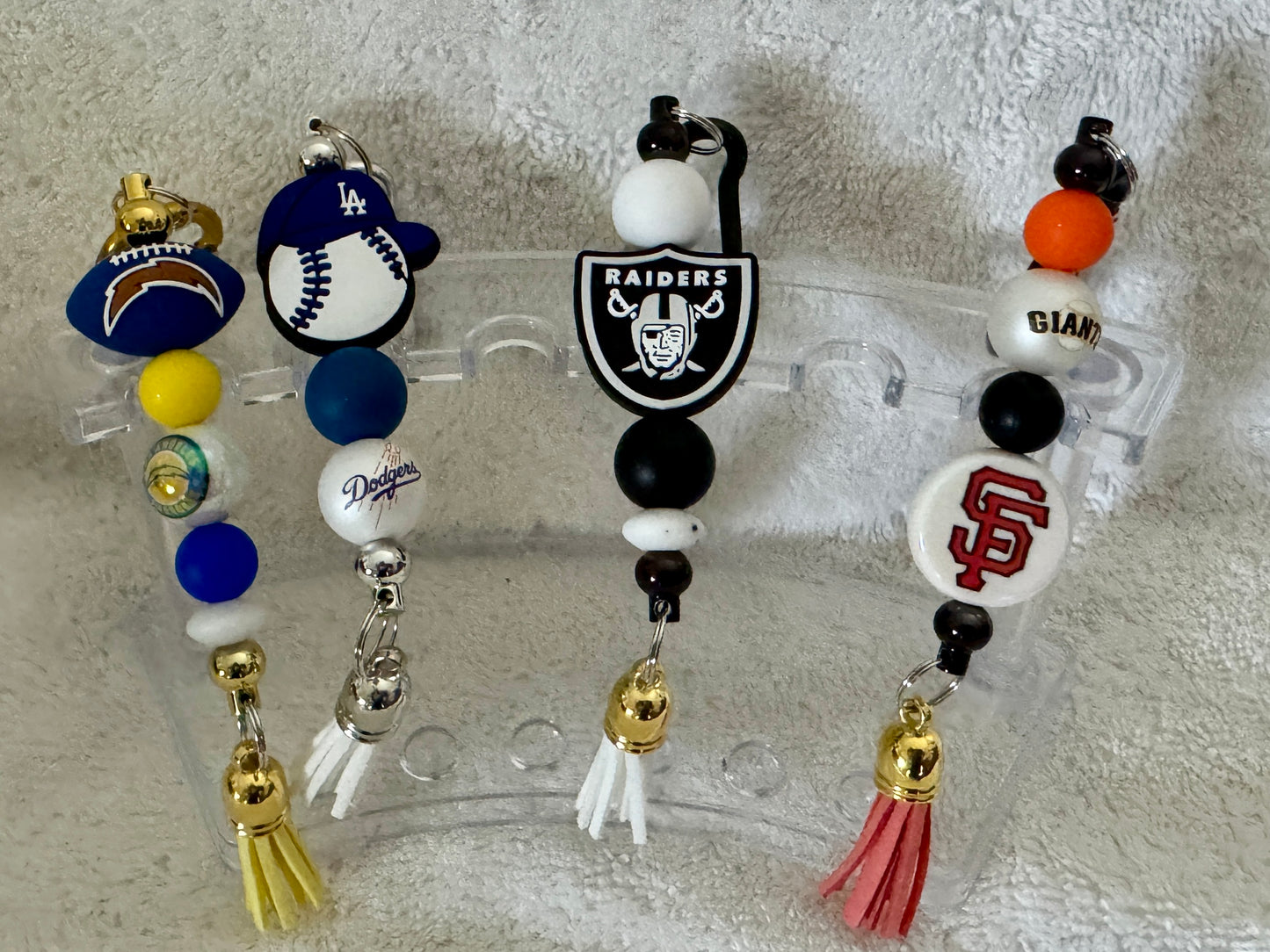 Handmade "Sports” Rear View Mirror Charms