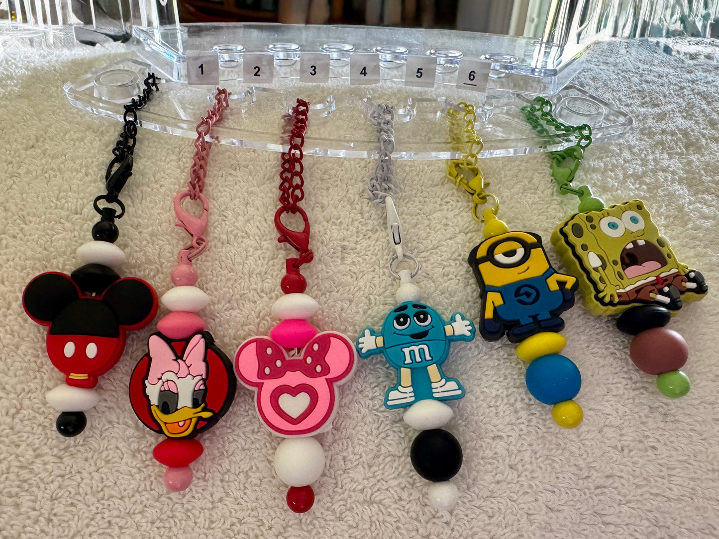 6 Varieties of Tumbler Handle Charms