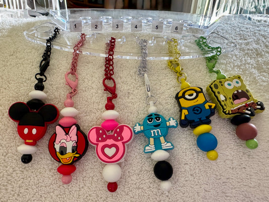 6 Varieties of Tumbler Handle Charms