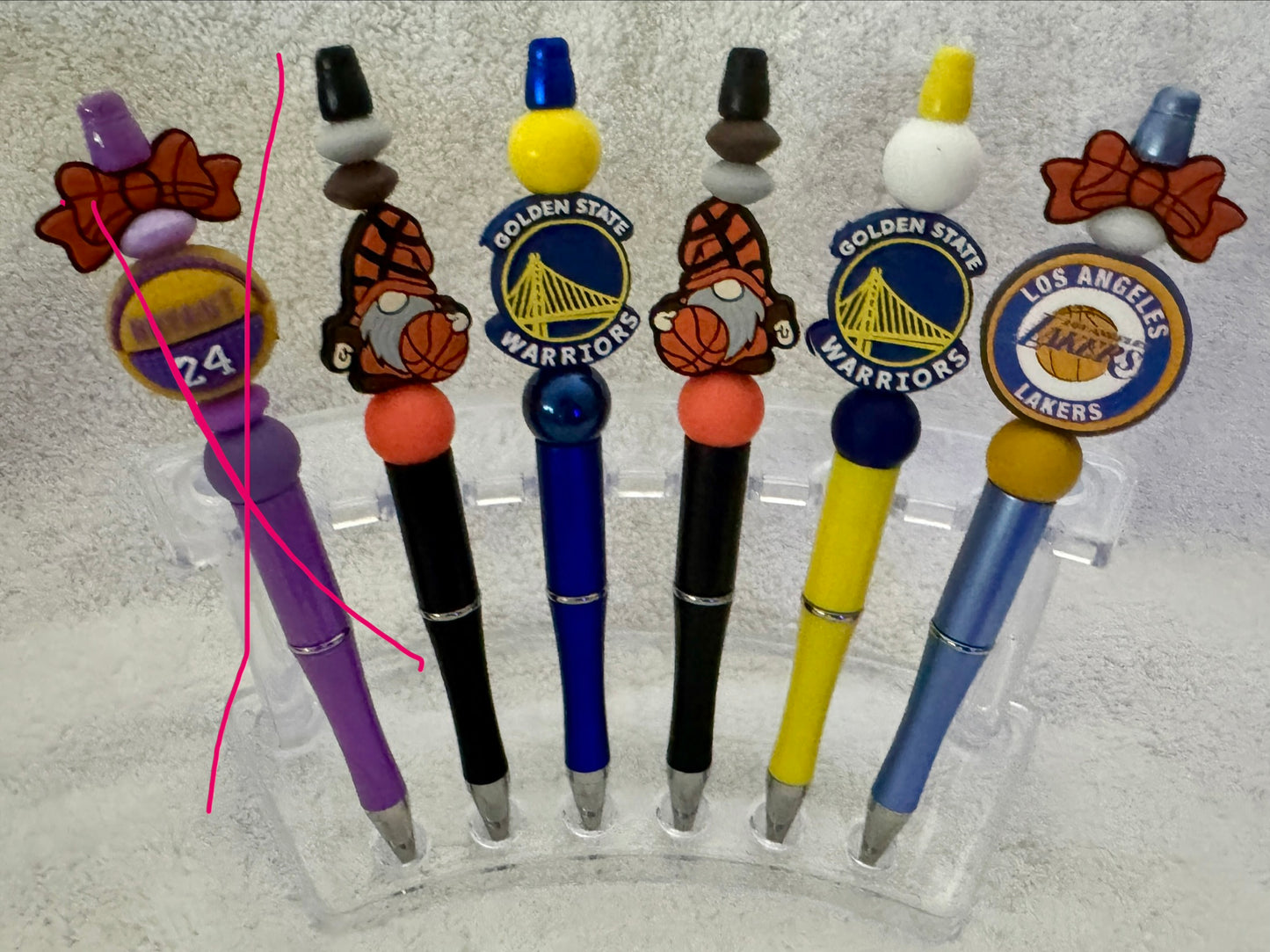 Handmade Basketball Charm Pens