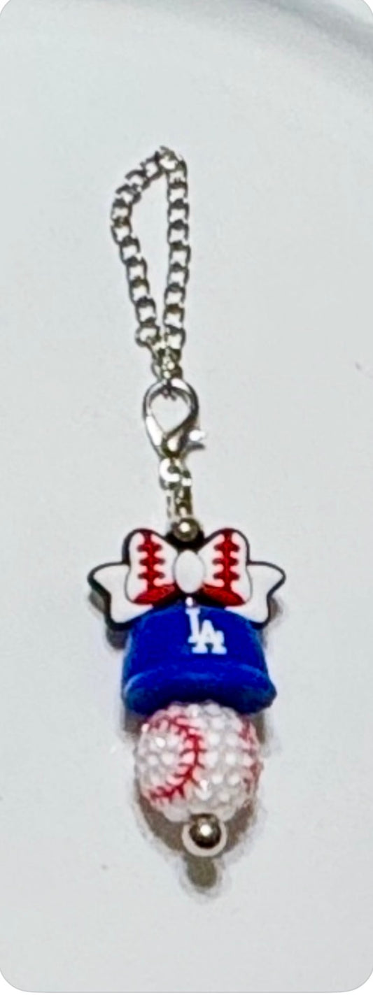 Handmade "Los Angeles Dodgers" Tumbler Handle Charm