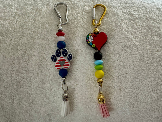 Two Handmade Rear View
Mirror Charms